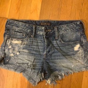 Abercrombie jean shorts size 28